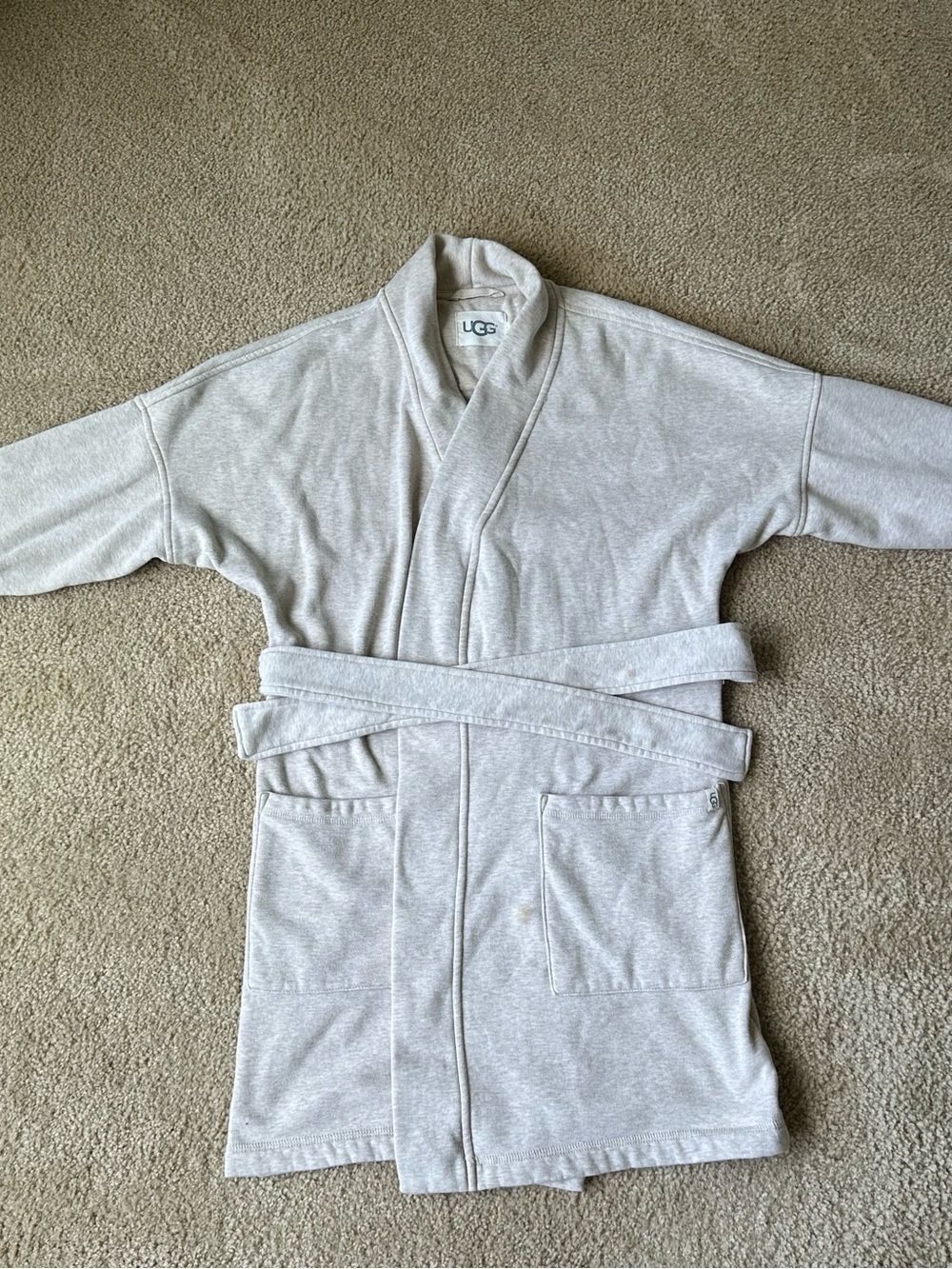 UGG Cream Bath Robe with Belt